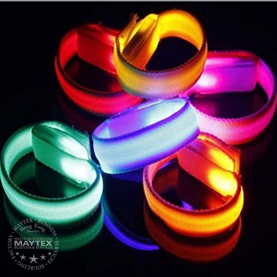 Product – Multi Color LED Light Up Wrist Band | Maytex Business Services